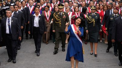 Keiko Fujimori sworn in as Peru's President after narrow election victory
