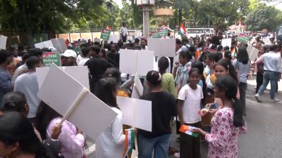 AJSU stages protest in Ranchi over alleged JPSC exam irregularities, seeks CBI probe
