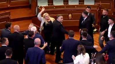 “Shame, shame”: Kosovo PM pelted with eggs amid political deadlock