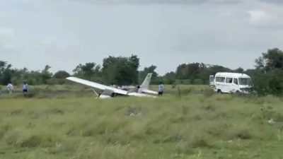 Aircraft crashes near Baramati airstrip in Maharashtra; no casualties reported