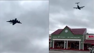 US military transport plane lands in Moscow from Latvia