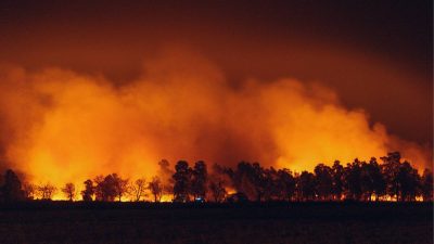 Texas wildfire mushrooms within hours, rips through ranchlands