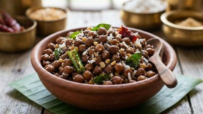 Authentic South Indian Kadala Sundal