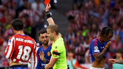 Atletico Madrid hand Manchester United 2-0 defeat as pressure mounts on Carrick