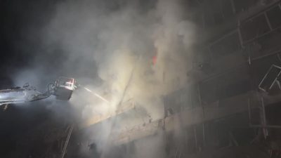 Russian missiles attack apartment building in Kyiv; two killed, many injured