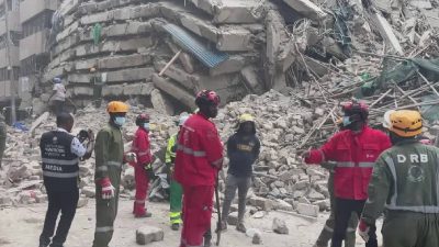 Many feared trapped as 12-storey building collapses in Kenya’s Nairobi
