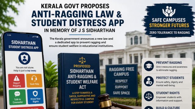 Kerala Budget proposes anti-ragging law, app in memory of Sidharthan